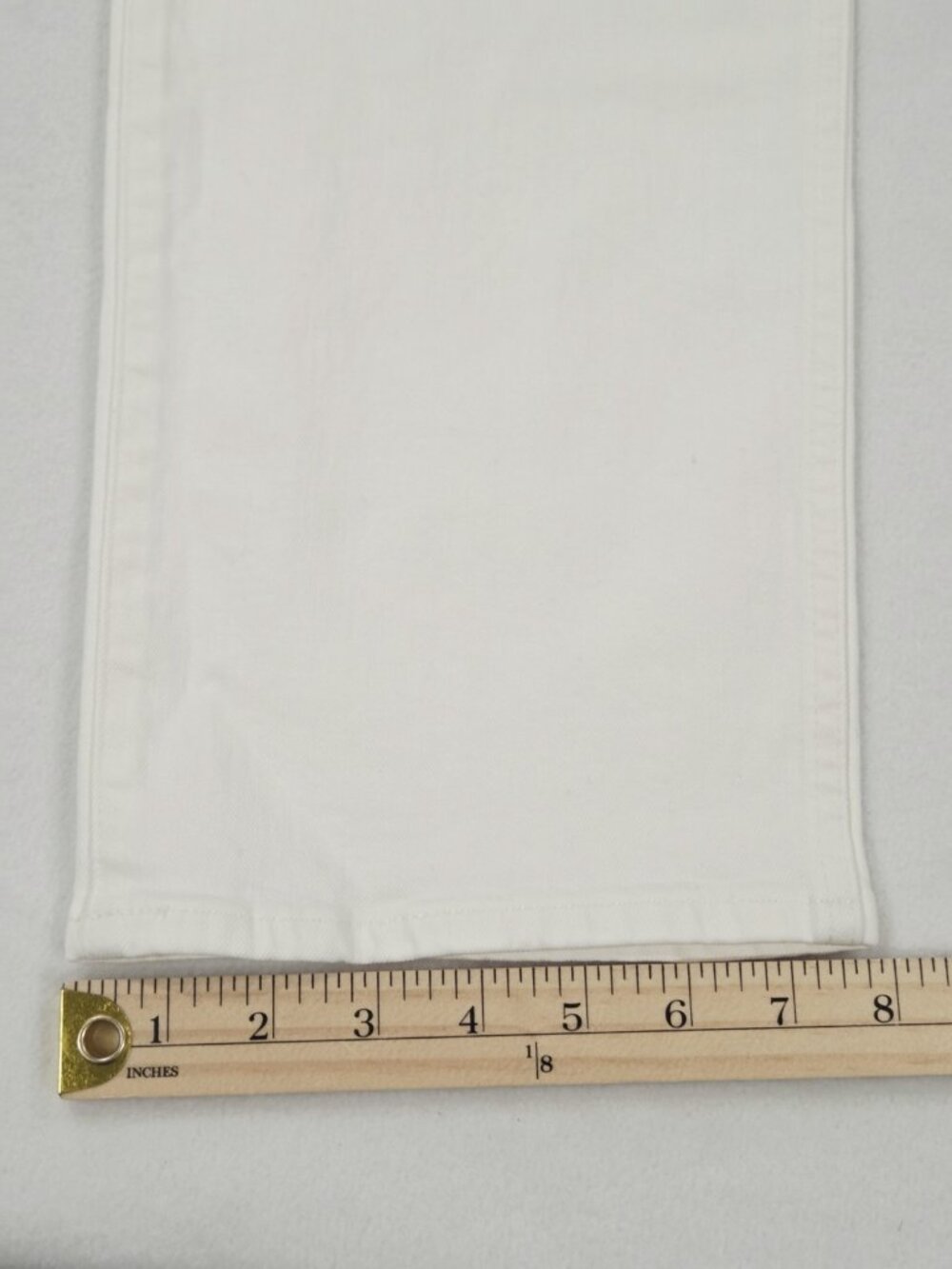 NWT Madewell 28x33 Tall The Longline Straight Jeans Vintage Canvas Off White - Picture 10 of 12